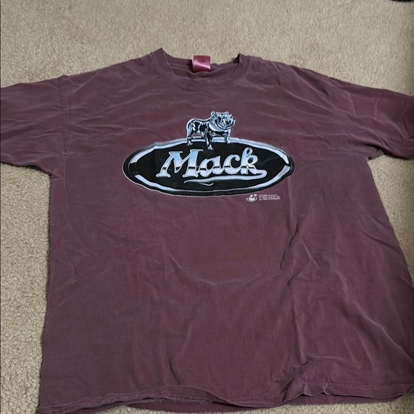 mack Other - Vintage MACK trucker shirt Men's Burgundy T-Shirt